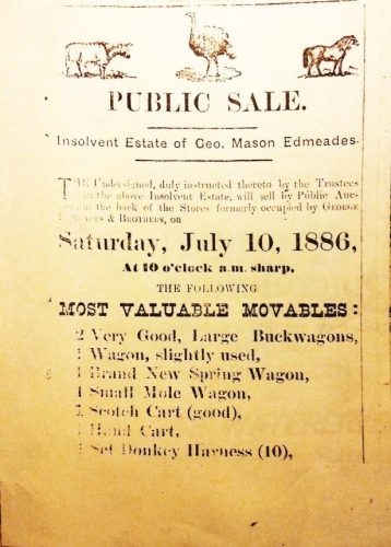 1886 Auction July