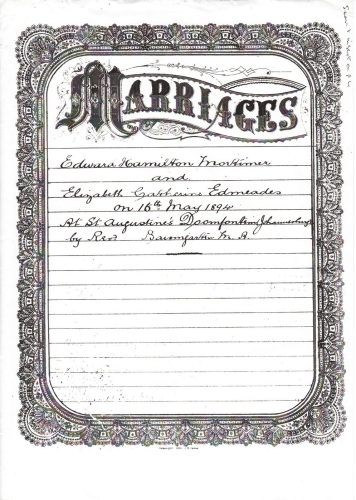 Marriage Record